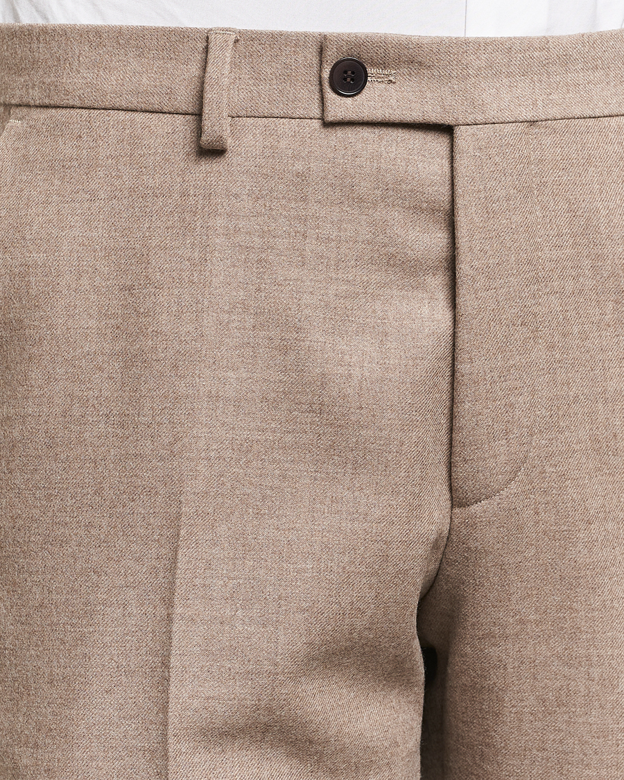Heren | Broeken | Morris Heritage | Morris Prestige Flannel Trousers Khaki