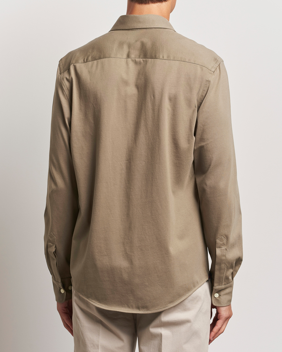 Heren | Overhemden | Morris | Dressed Jersey Shirt Olive