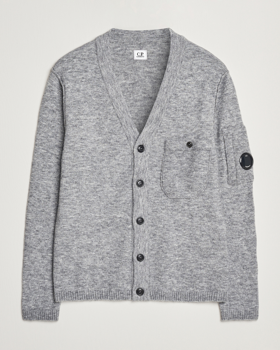 Heren | Truien | C.P. Company | Alpaca/Wool Cardigan Grey Melange