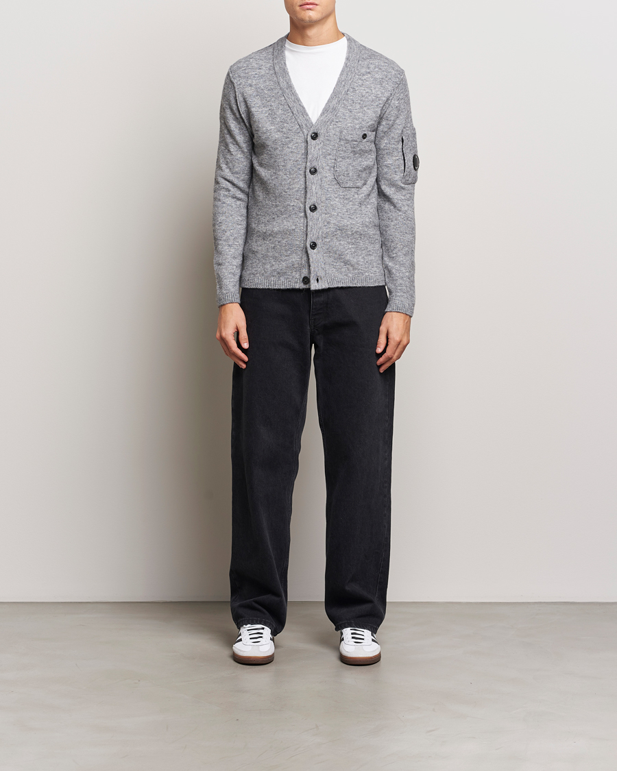 Heren | Truien | C.P. Company | Alpaca/Wool Cardigan Grey Melange