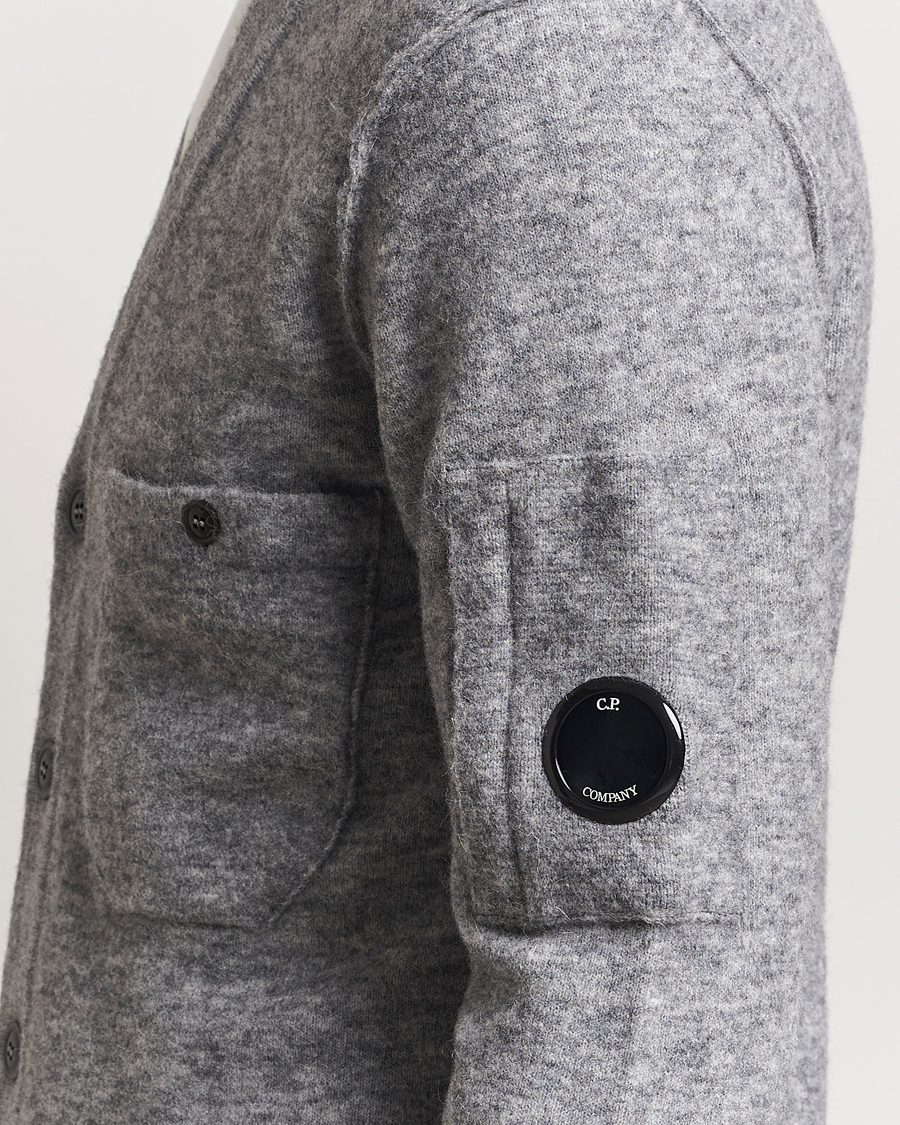Heren | Truien | C.P. Company | Alpaca/Wool Cardigan Grey Melange