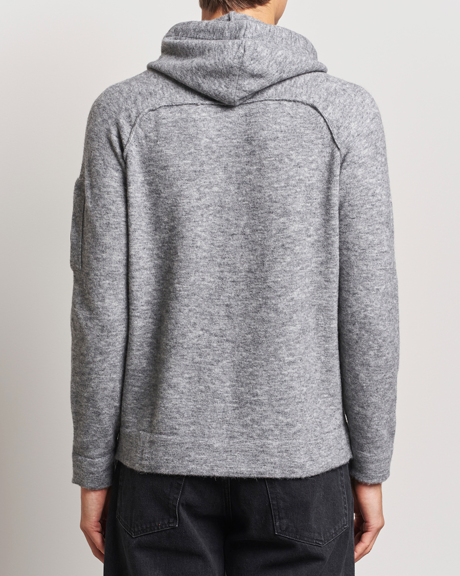 Heren | Truien | C.P. Company | Alpaca/Wool Lens Hood Grey Melange