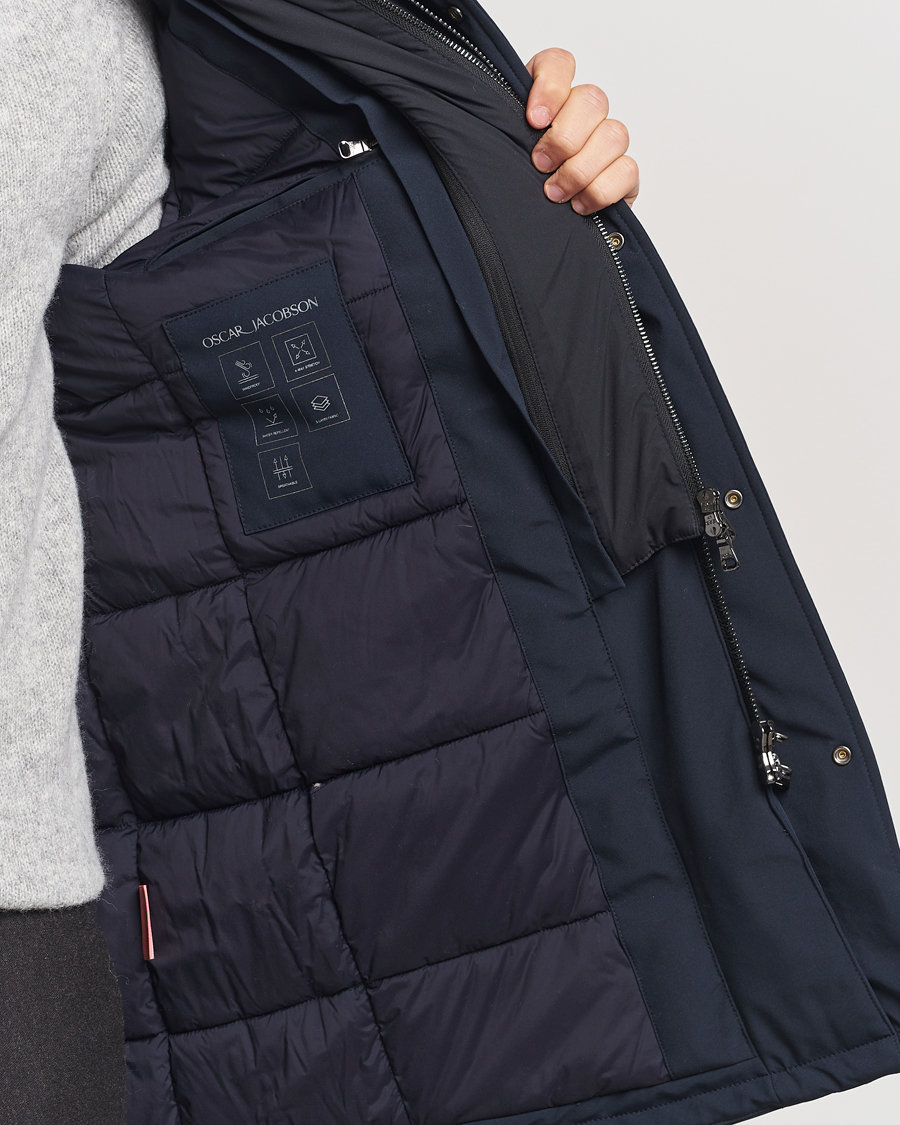 Heren | Jassen | Oscar Jacobson | Wynter Padded Jacket Navy