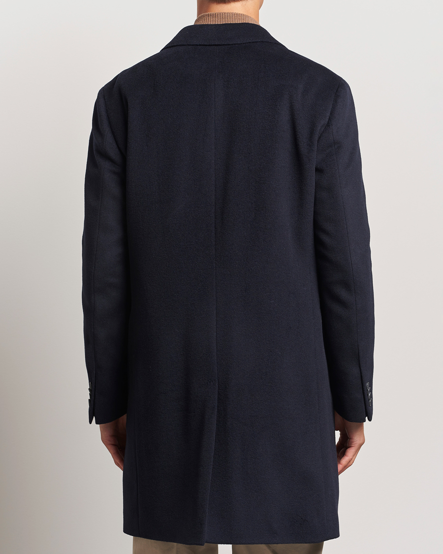 Heren | Jassen | Oscar Jacobson | Sylar Wool/Cashmere Coat Navy