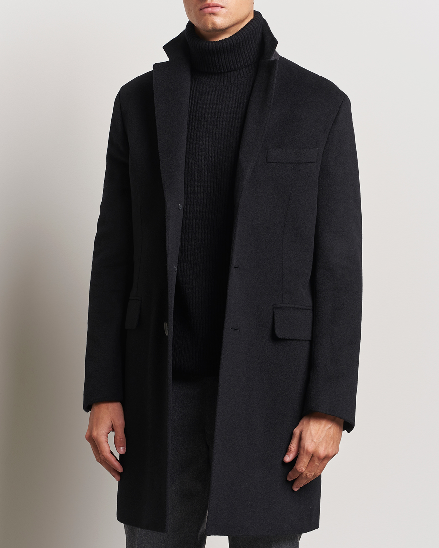 Heren | Jassen | Oscar Jacobson | Sylar Wool/Cashmere Coat Black