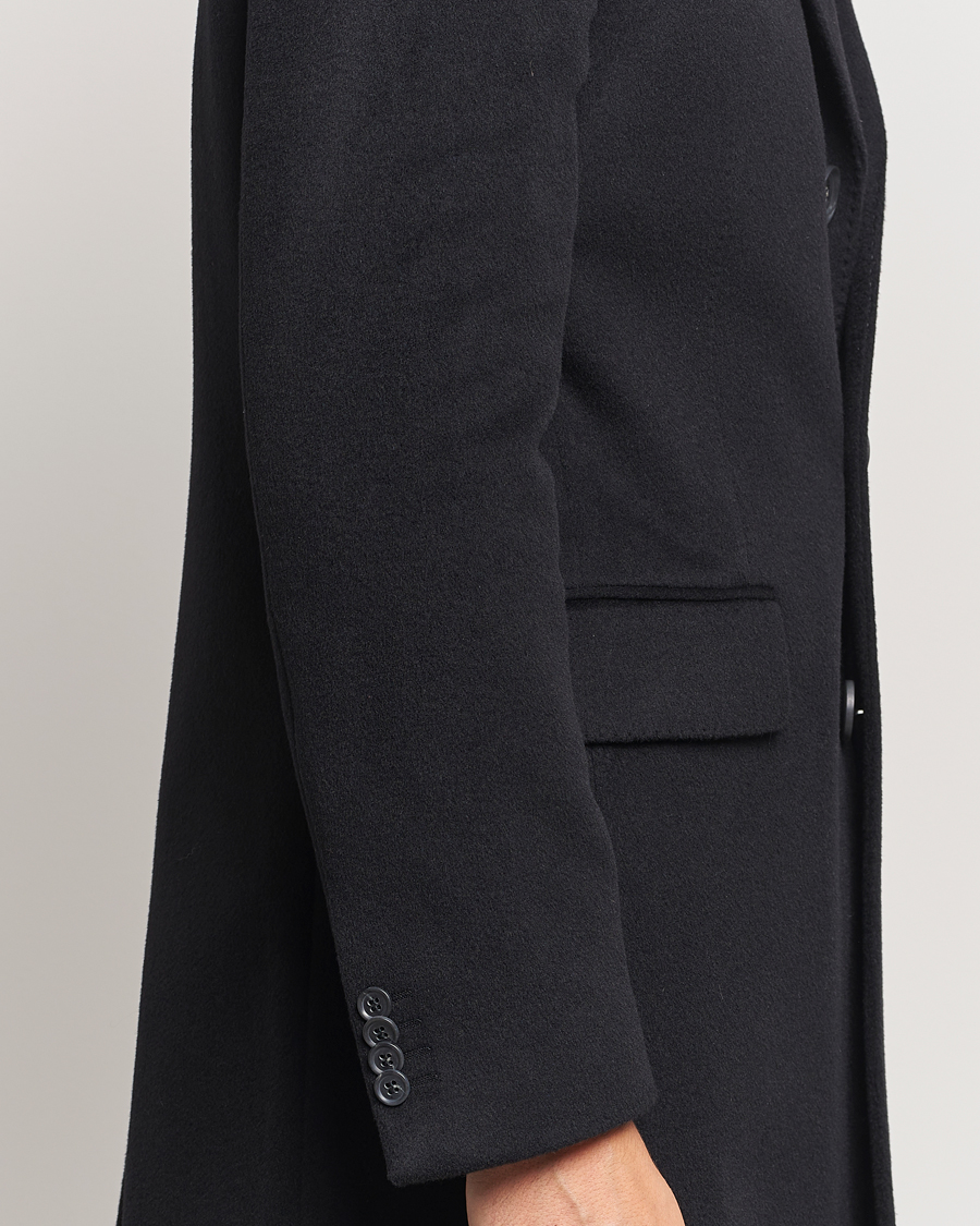 Heren | Jassen | Oscar Jacobson | Sylar Wool/Cashmere Coat Black