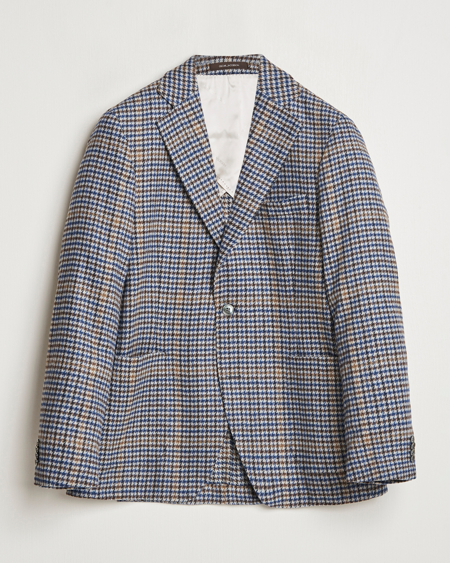 Heren | Blazers | Oscar Jacobson | Ferry Check Wool Blazer Multi