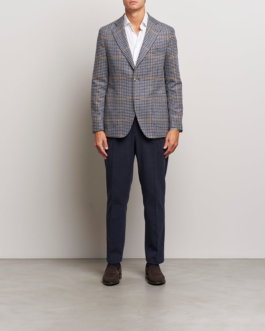 Heren | Blazers | Oscar Jacobson | Ferry Check Wool Blazer Multi
