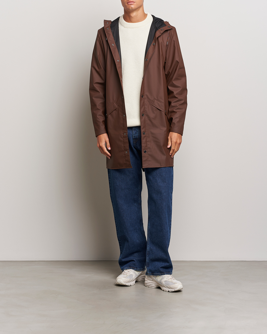 Heren | Jassen | RAINS | Long Jacket Frame Brown