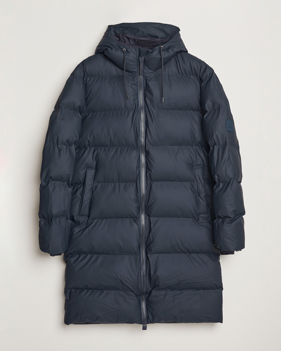 Heren | Jassen | RAINS | Alta Long Puffer Parka Navy