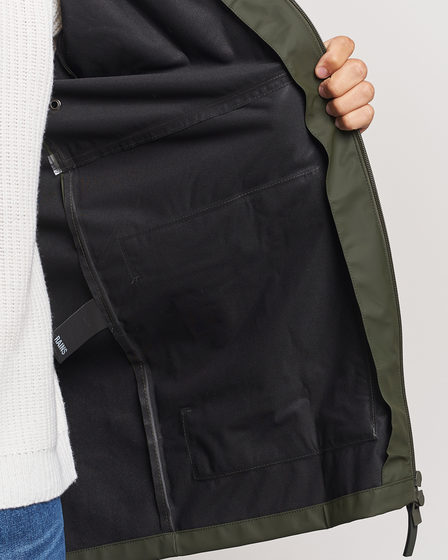 Heren | Jassen | RAINS | Cargo Long Jacket Green