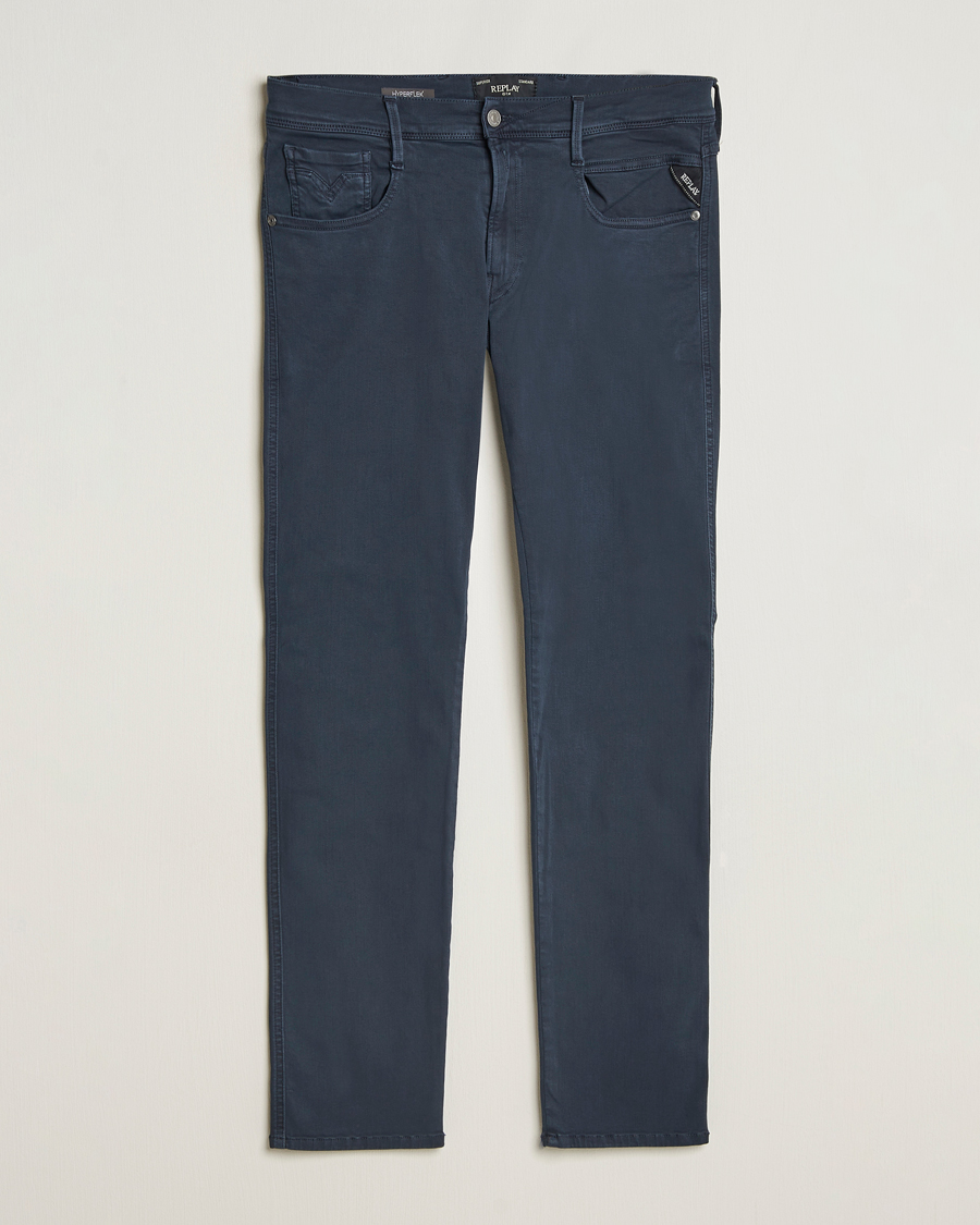 Heren | Broeken | Replay | Anbass Hyperflex X.Lite 5-Pocket Pants Navy