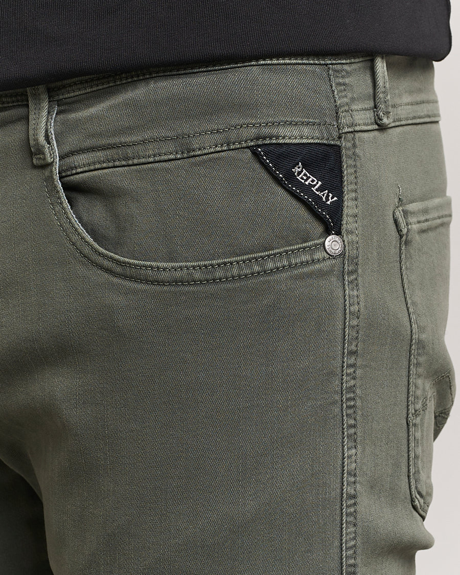 Heren | Broeken | Replay | Anbass Hyperflex X.Lite 5-Pocket Pants Dark Green