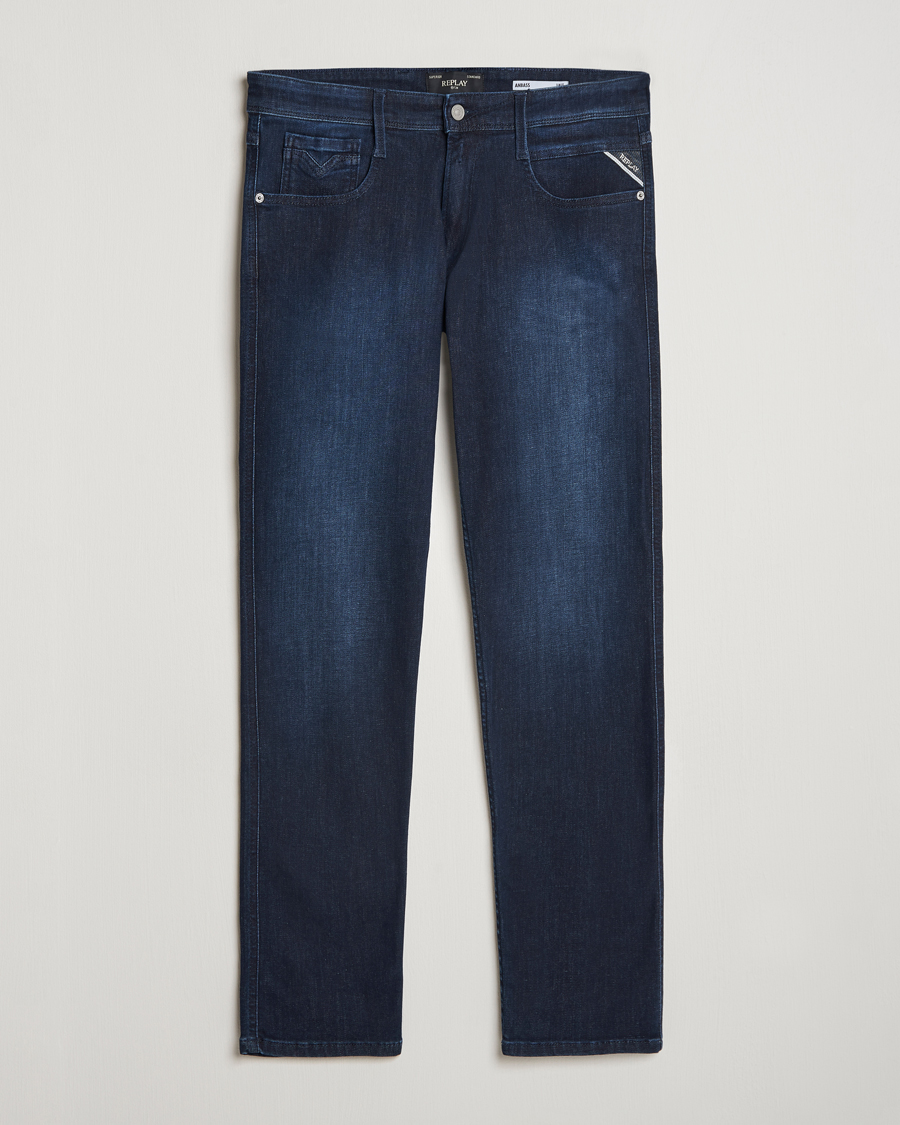 Heren | Jeans | Replay | Anbass Powerstretch Jeans Dark Indigo
