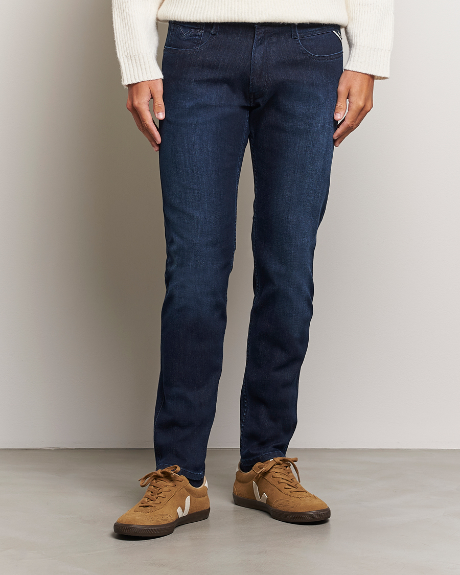 Heren | Jeans | Replay | Anbass Powerstretch Jeans Dark Indigo
