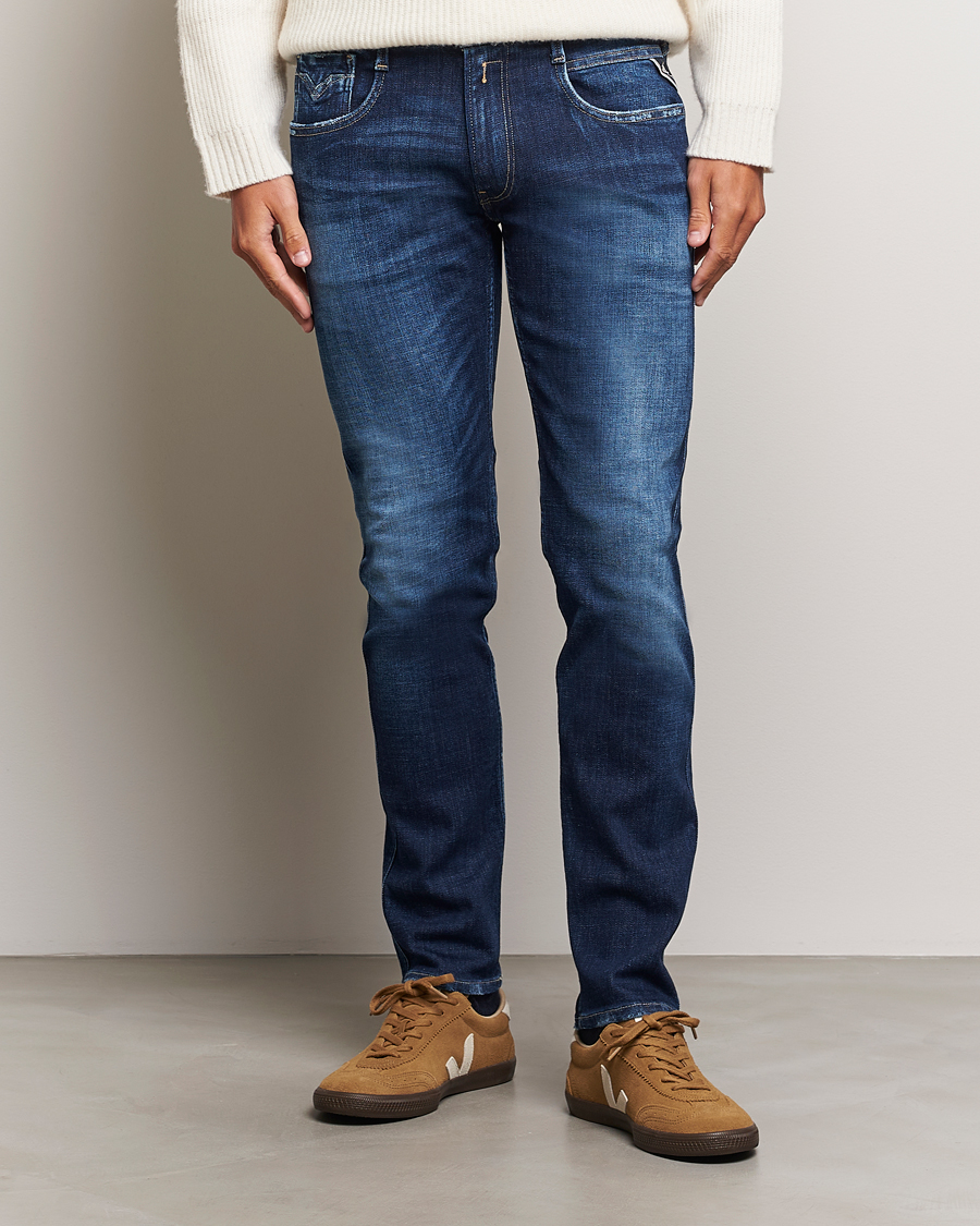 Heren | Jeans | Replay | Anbass 5 Years Wash Jeans Medium Blue