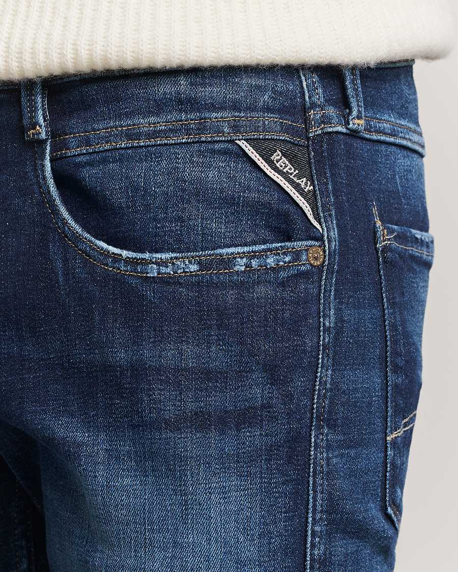 Heren | Jeans | Replay | Anbass 5 Years Wash Jeans Medium Blue