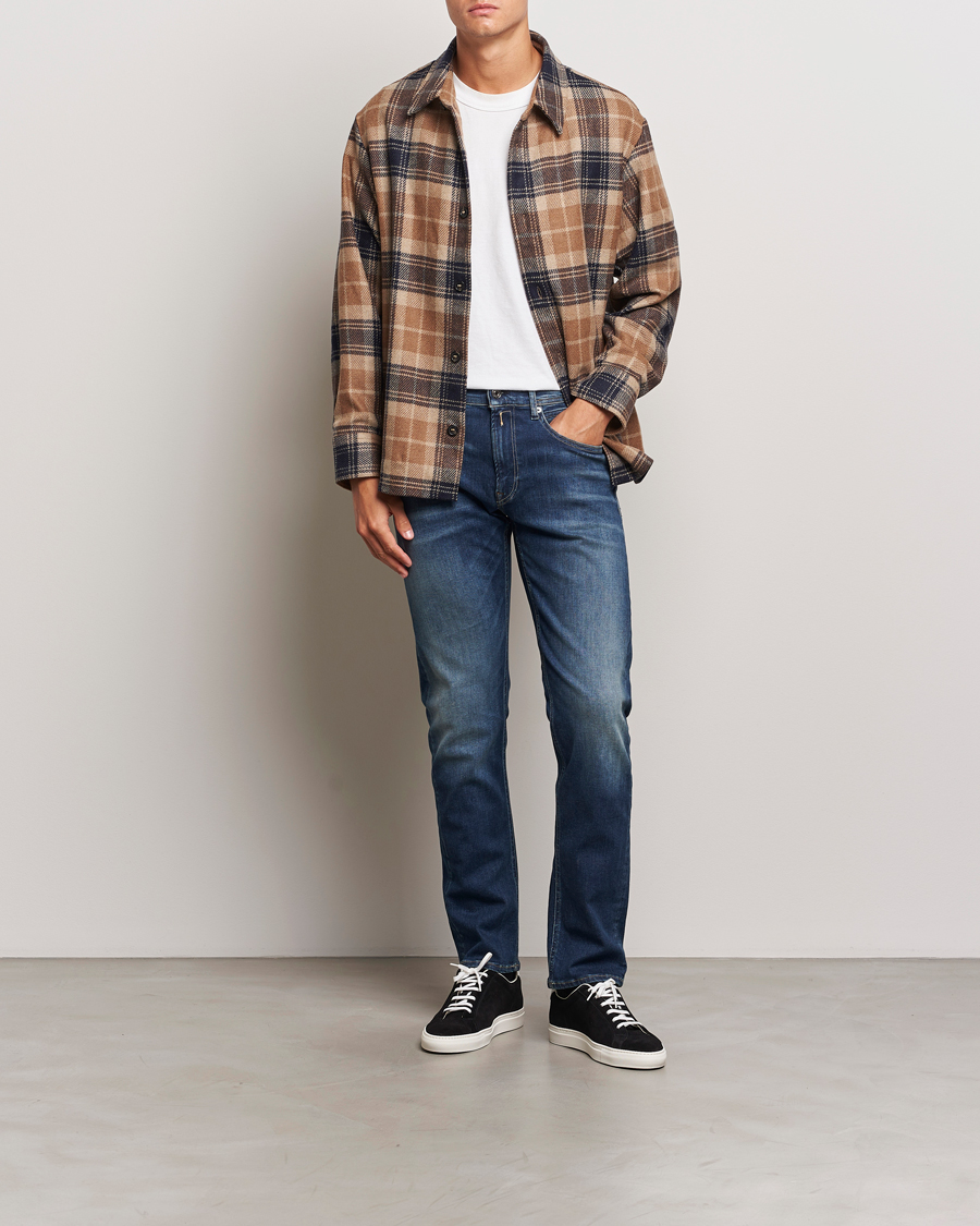 Heren | Jeans | Replay | Grover Hyperflex Dust Jeans Dark Blue