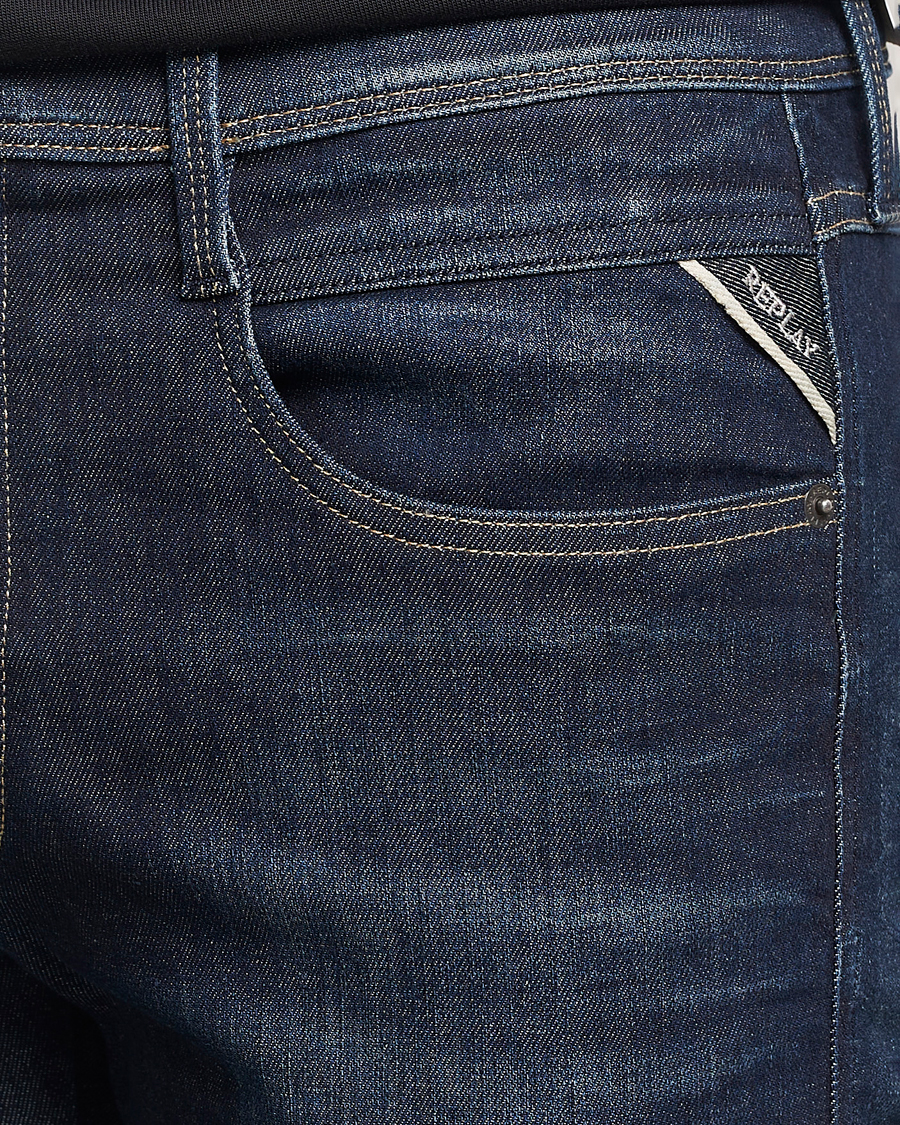 Heren | Jeans | Replay | Anbass Hyperflex Dust Jeans Dark Blue