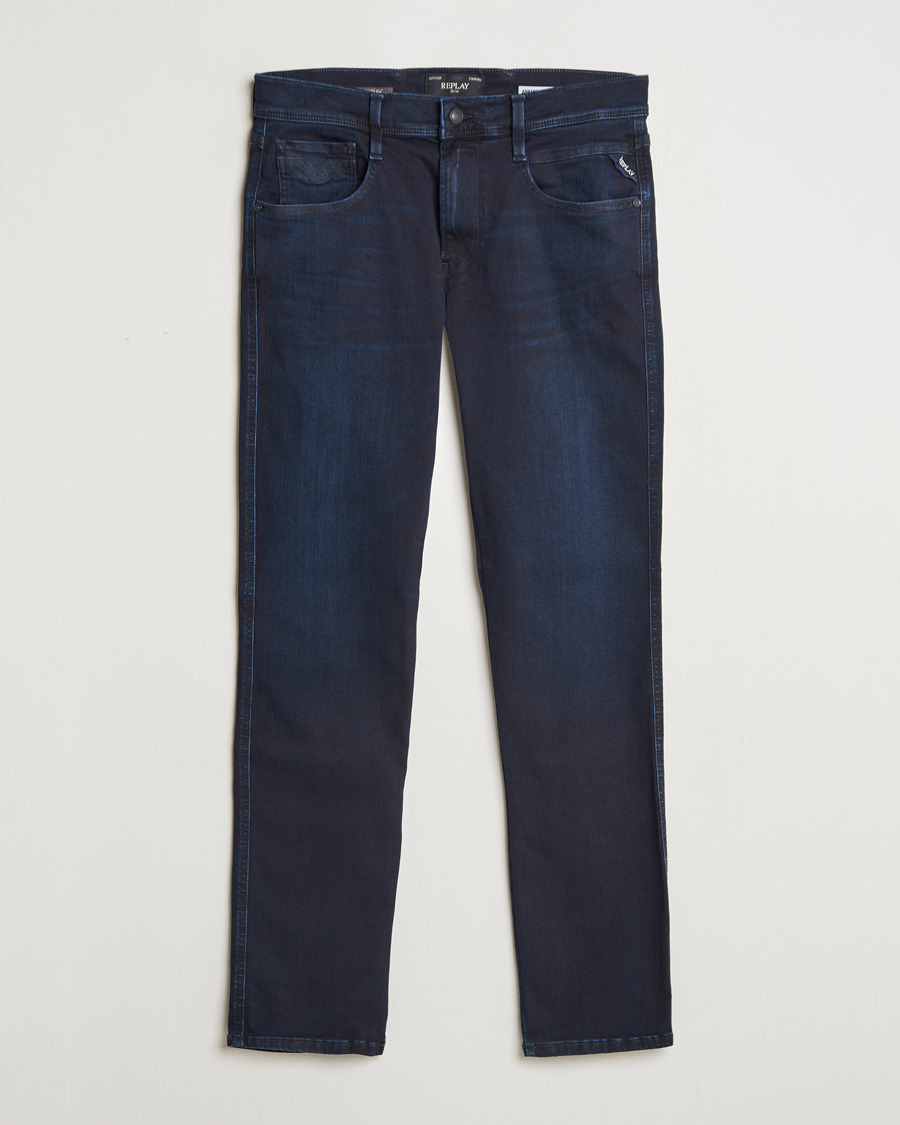 Heren | Jeans | Replay | Anbass Hyperflex Eco Plus Jeans Blue Black