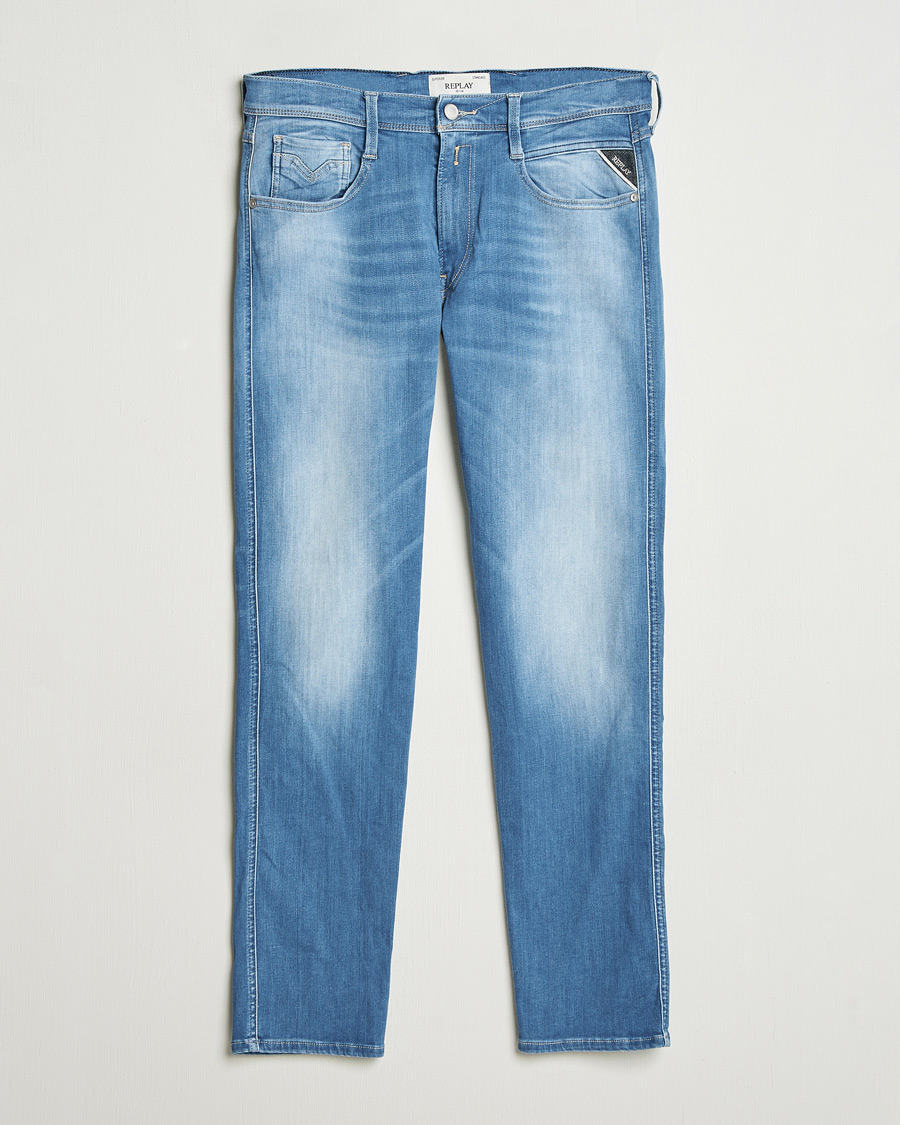 Heren | Jeans | Replay | Anbass Hyperflex Eco Plus Jeans Light Blue