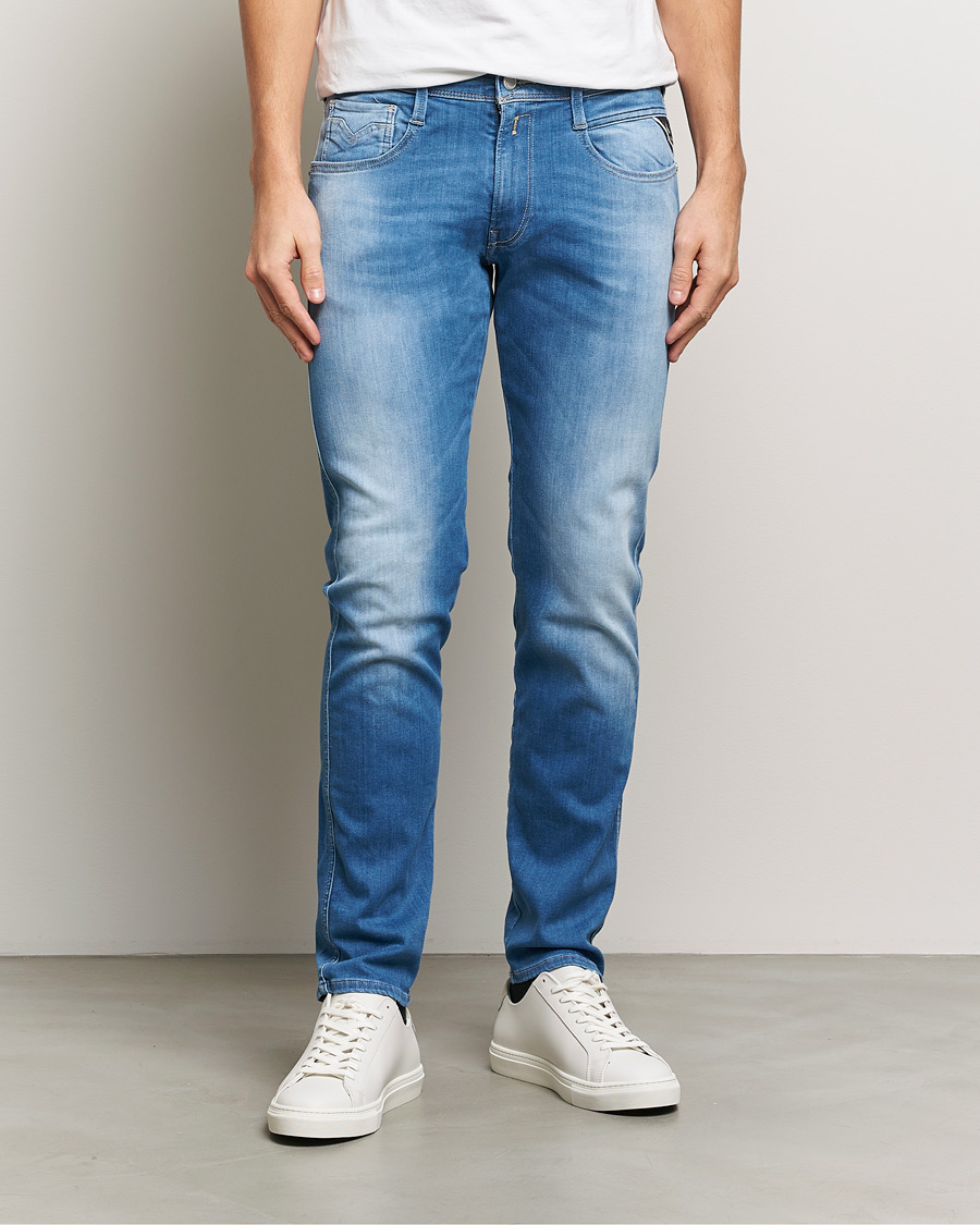 Heren | Jeans | Replay | Anbass Hyperflex Eco Plus Jeans Light Blue