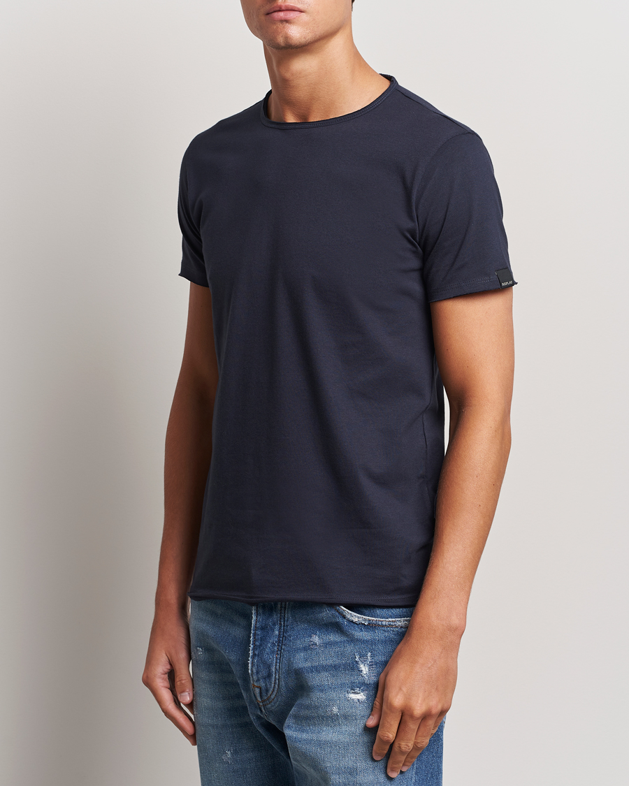 Heren | T-shirts | Replay | Crew Neck T-Shirt Night Blue