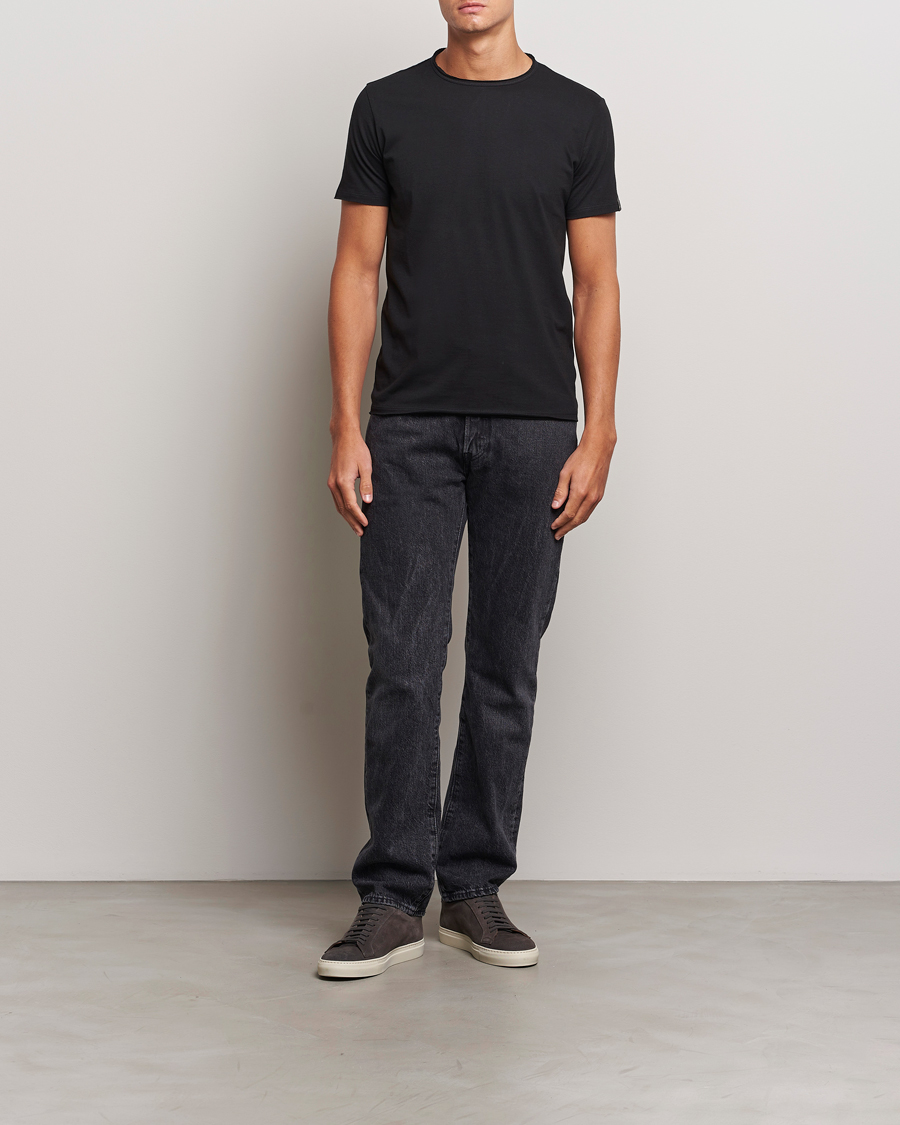 Heren | T-shirts | Replay | Crew Neck T-Shirt Black