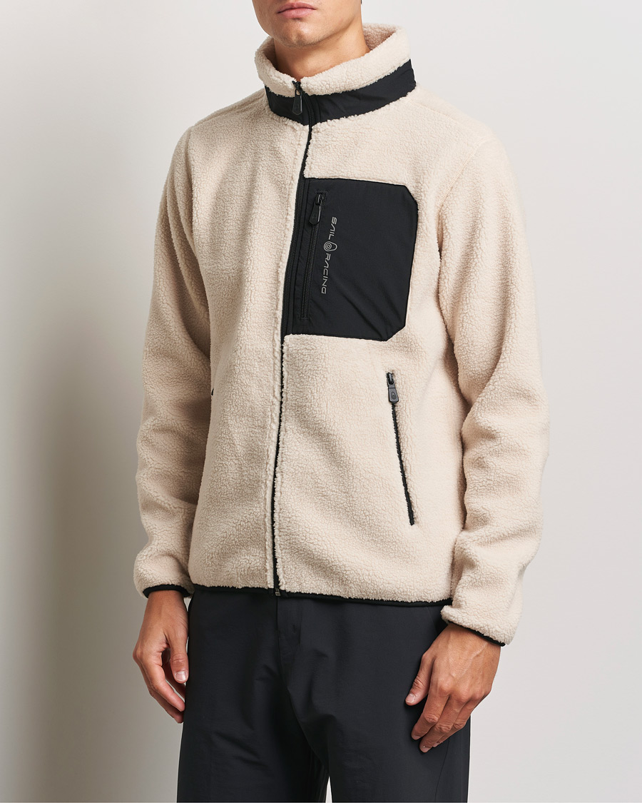 Heren | Truien | Sail Racing | Bowman Pile Full Zip Ivory