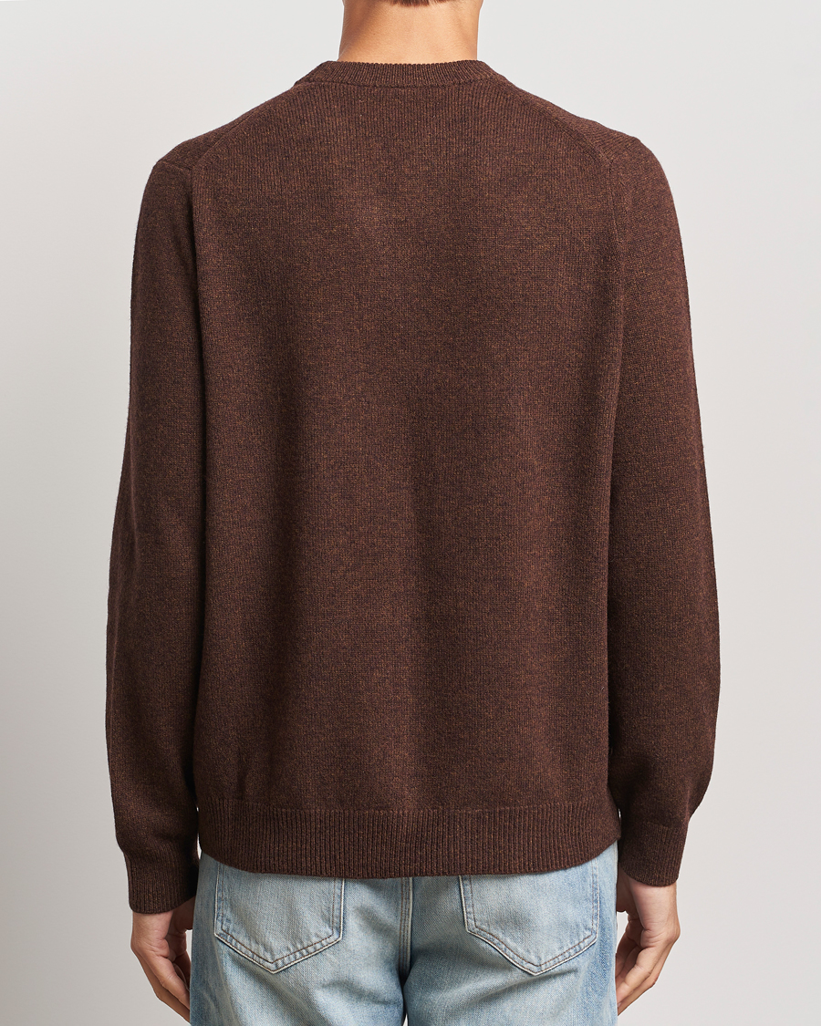 Heren | Truien | Samsøe Samsøe | Isak Knitted Crew Neck Chocolate Brown