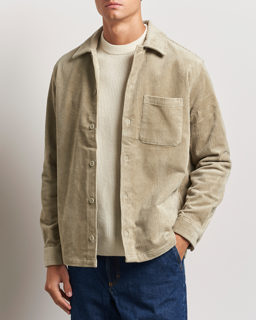 Heren | Overhemden | Samsøe Samsøe | Damon Corduroy Overshirt Abbey Stone
