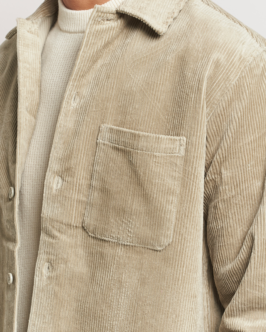 Heren | Overhemden | Samsøe Samsøe | Damon Corduroy Overshirt Abbey Stone