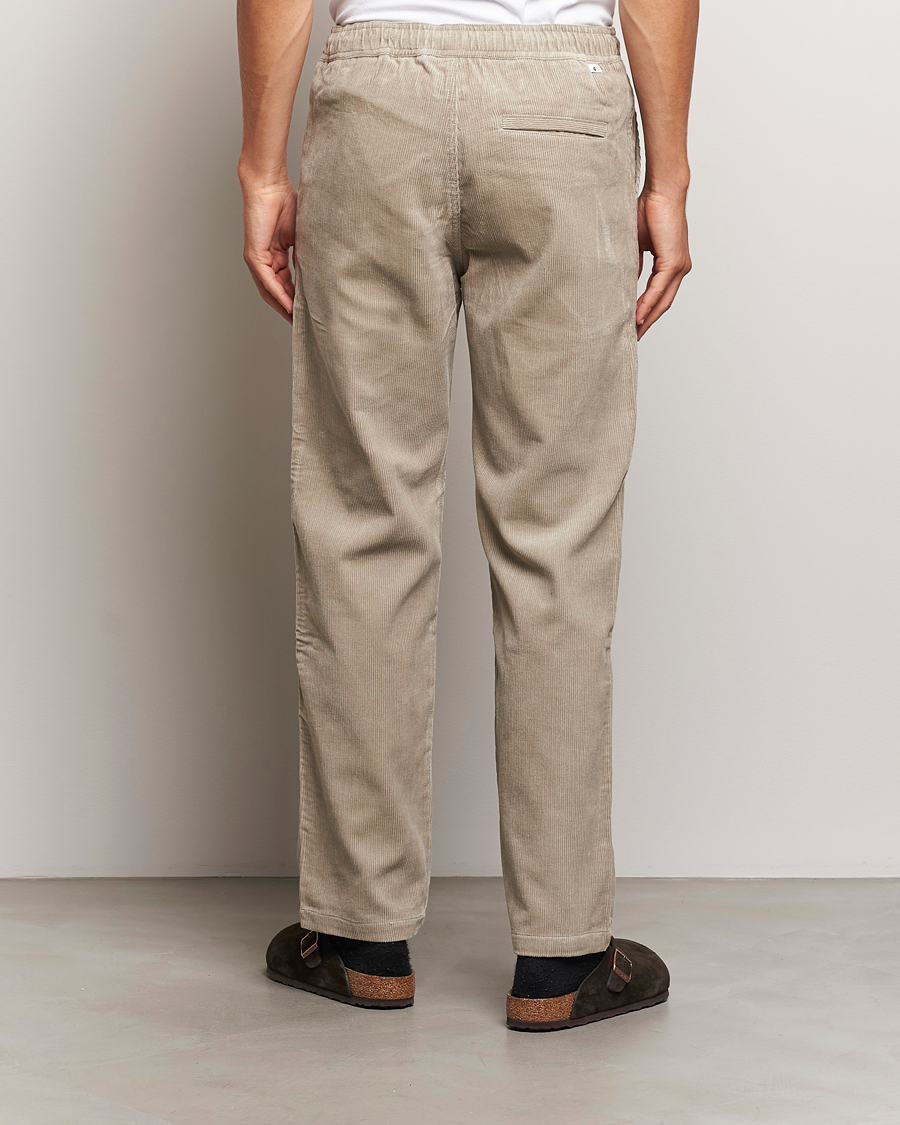 Heren | Broeken | Samsøe Samsøe | Jabari Corduroy Drawstring Trousers Abbey Stone