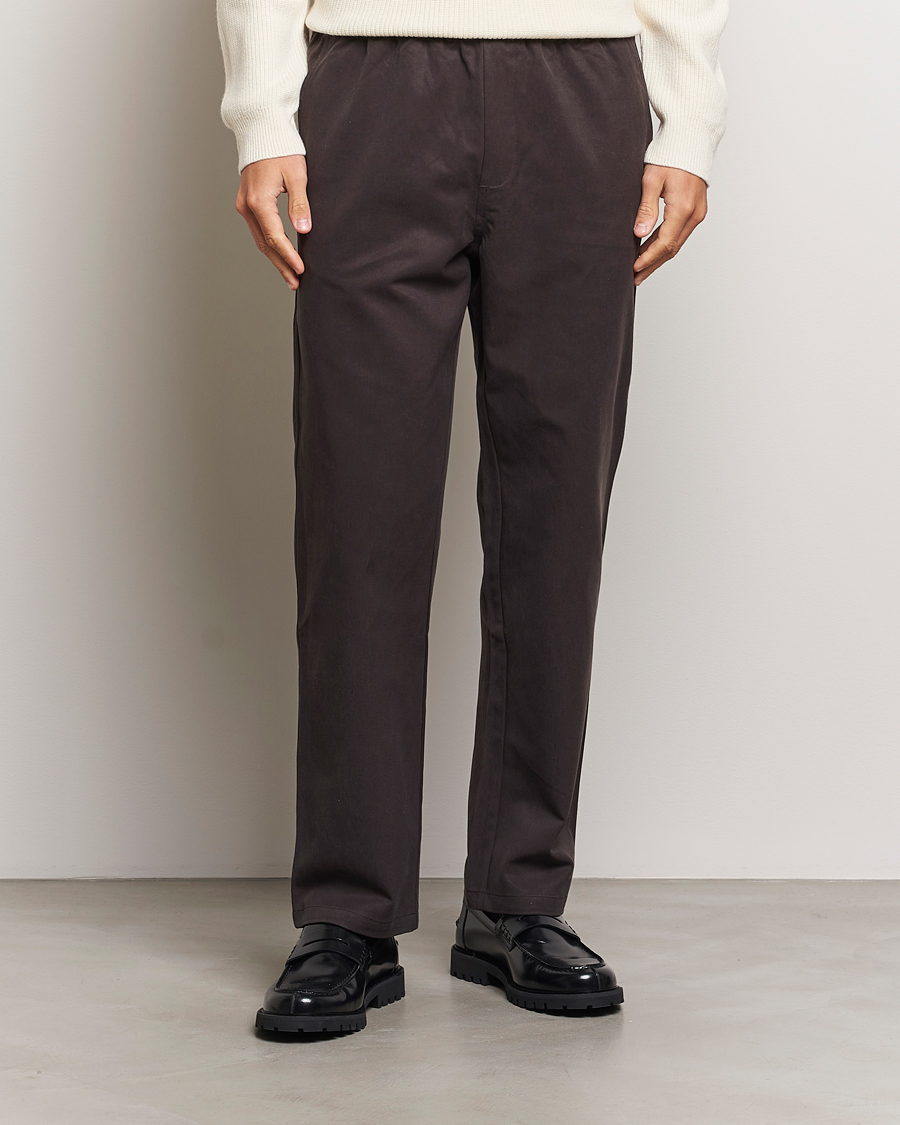 Heren | Broeken | Samsøe Samsøe | Jabari Drawstring Trousers Chocolate Brown