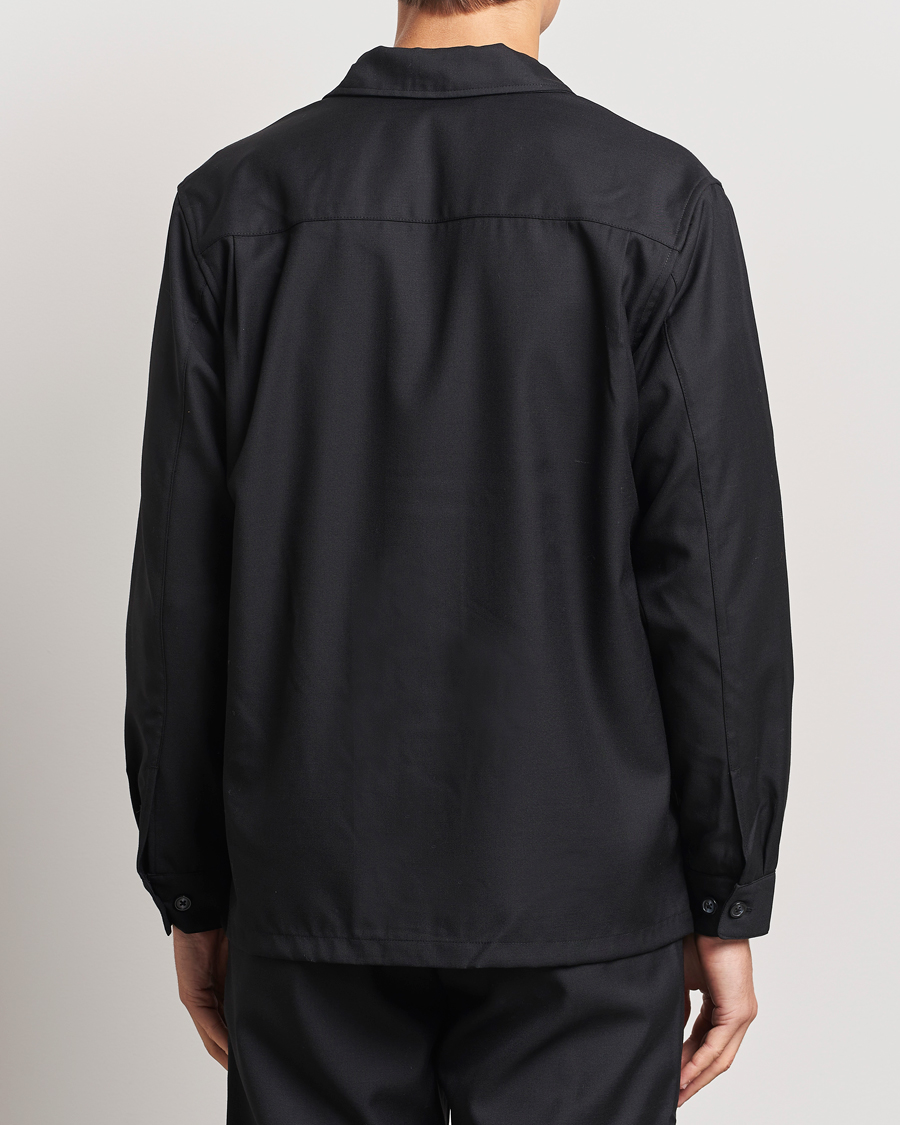 Heren | Overhemden | Samsøe Samsøe | Damon Wool Overshirt Black