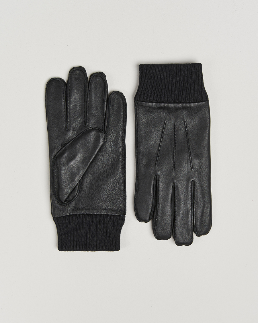 Heren | Samsøe Samsøe Hackney Leather Glove Black | Samsøe Samsøe | Hackney Leather Glove Black