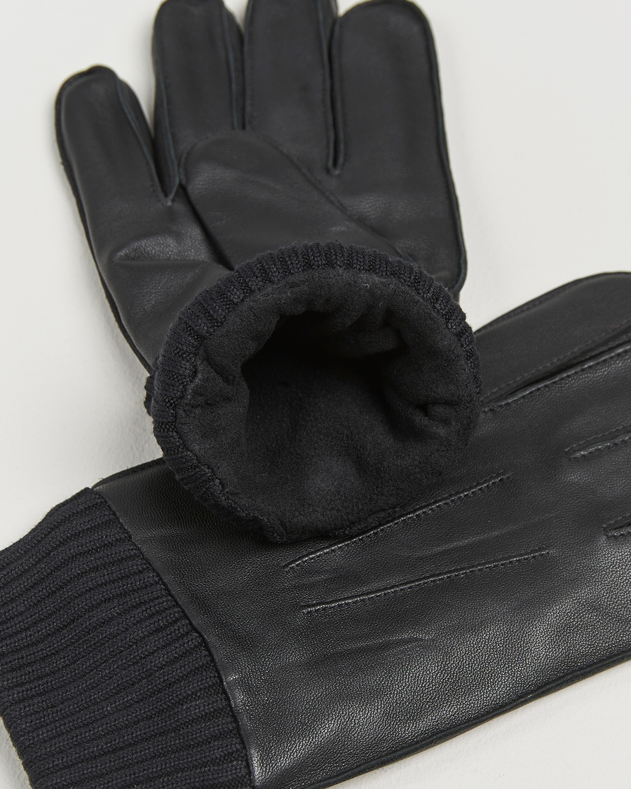 Heren | Samsøe Samsøe Hackney Leather Glove Black | Samsøe Samsøe | Hackney Leather Glove Black