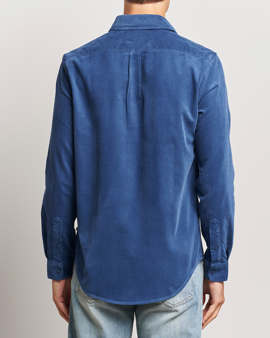 Heren | Overhemden | Samsøe Samsøe | Liam Baby Cord Shirt True Navy