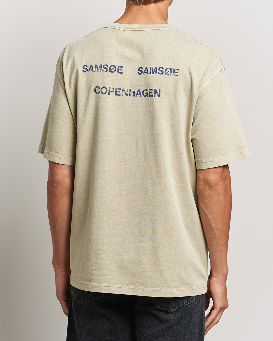 Heren | T-shirts | Samsøe Samsøe | Poetry Printed T-Shirt Abbey Stone Balance
