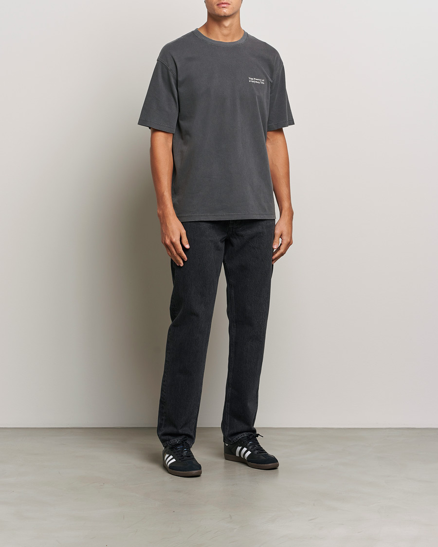 Heren | T-shirts | Samsøe Samsøe | Poetry Printed T-Shirt Black Zen