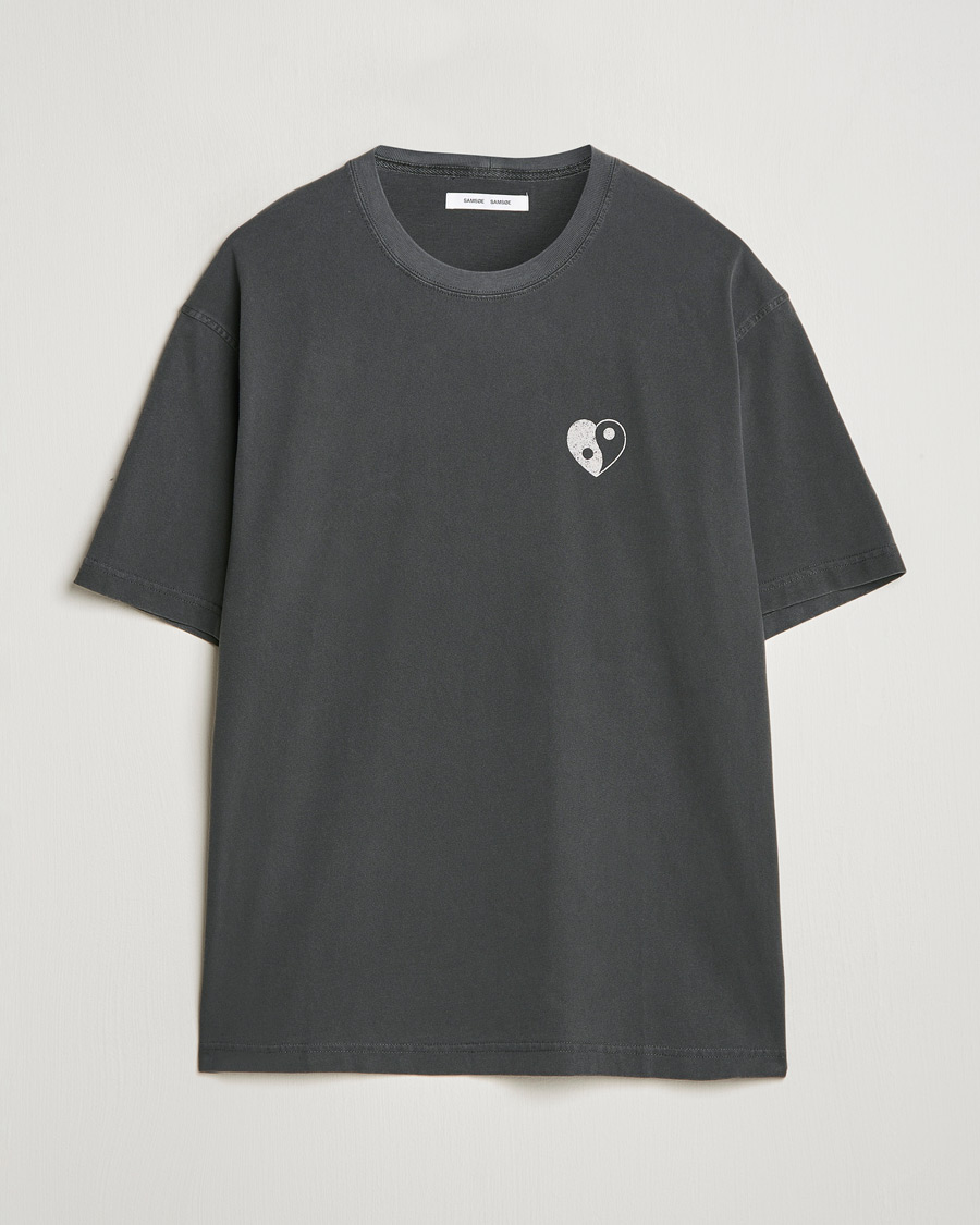 Heren | T-shirts | Samsøe Samsøe | Poetry Printed T-Shirt Black Balance