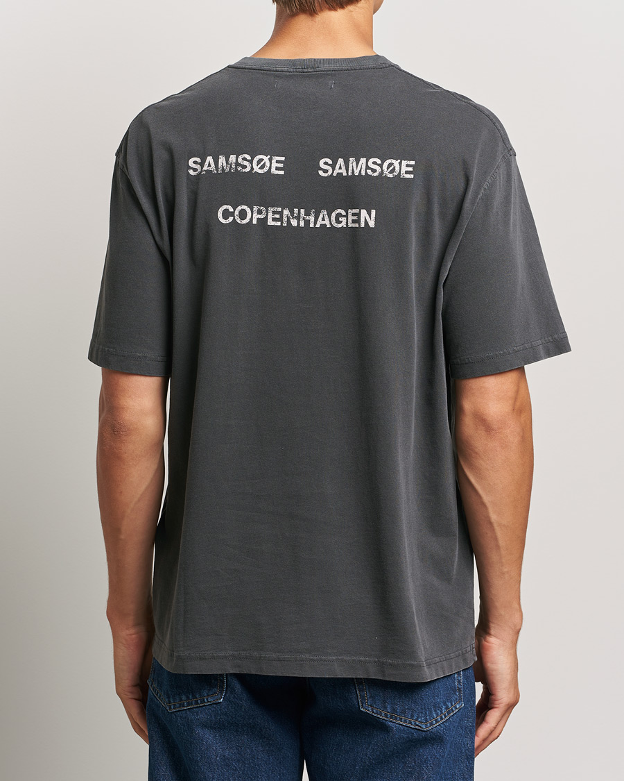 Heren | T-shirts | Samsøe Samsøe | Poetry Printed T-Shirt Black Balance