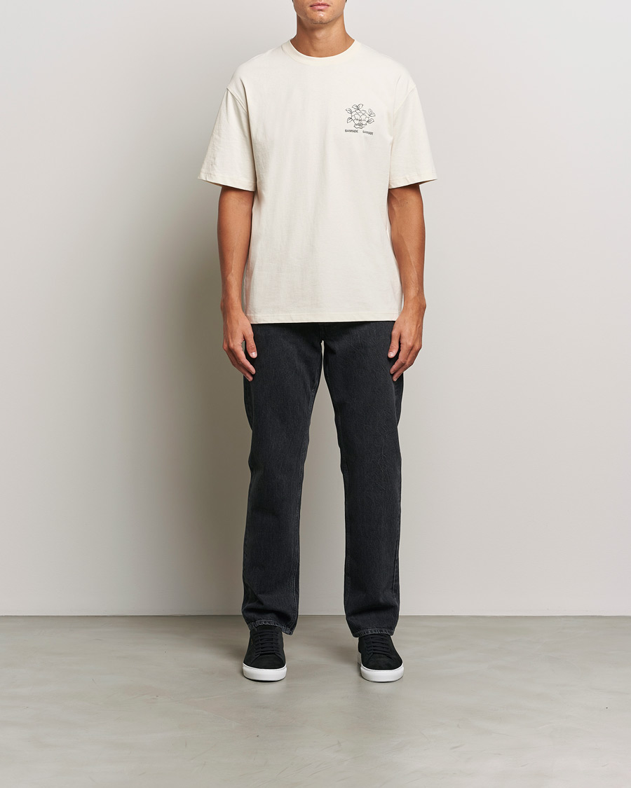 Heren | T-shirts | Samsøe Samsøe | Poetry Printed T-Shirt Neutral Lotus