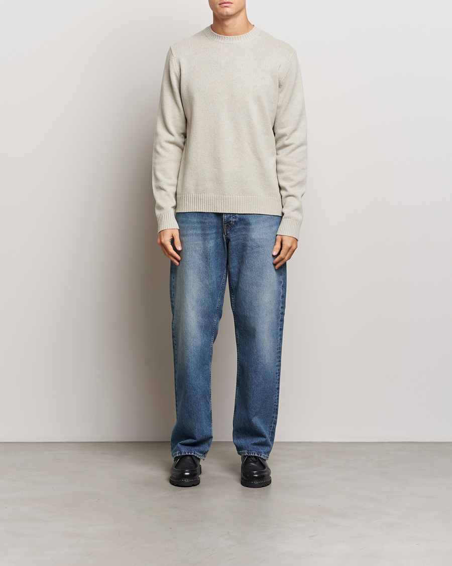 Heren | Truien | Samsøe Samsøe | Sylli Wool Crew Neck Abbey Stone