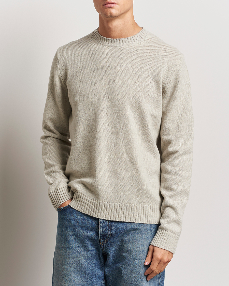 Heren | Truien | Samsøe Samsøe | Sylli Wool Crew Neck Abbey Stone