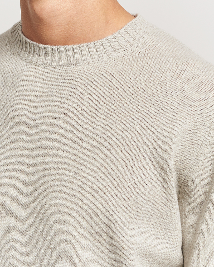 Heren | Truien | Samsøe Samsøe | Sylli Wool Crew Neck Abbey Stone