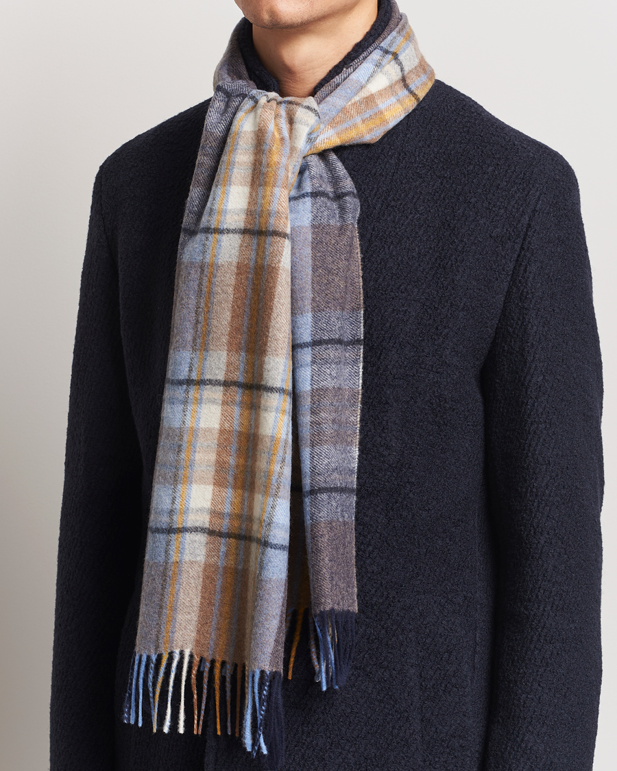 Heren | Stenströms Wool/Cashmere Checked Scarf Multi | Stenströms | Wool/Cashmere Checked Scarf Multi