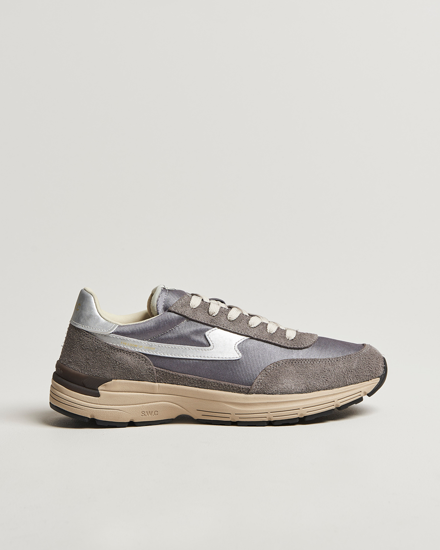 Heren | Stepney Workers Club Osier S-Strike Runner Sneaker Dark Silver | Stepney Workers Club | Osier S-Strike Runner Sneaker Dark Silver