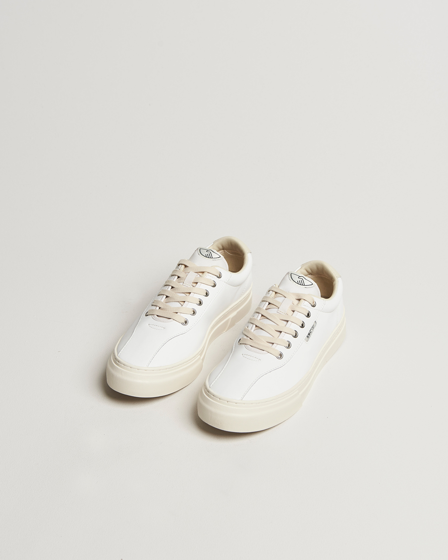 Heren | Sneakers | Stepney Workers Club | Dellow 02 Cupsole Leather Sneaker White