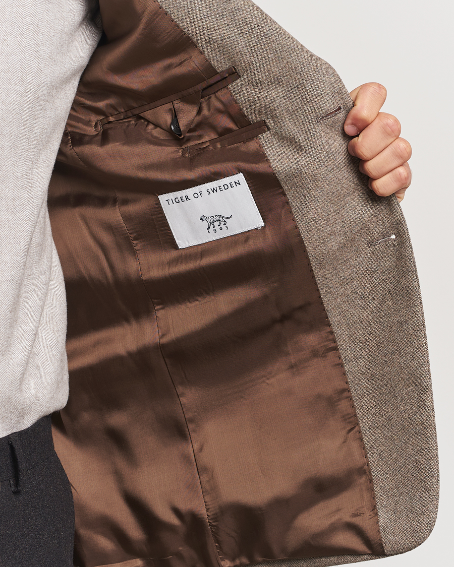 Heren | Blazers | Tiger of Sweden | Justin Brushed Wool Blazer Burlywood
